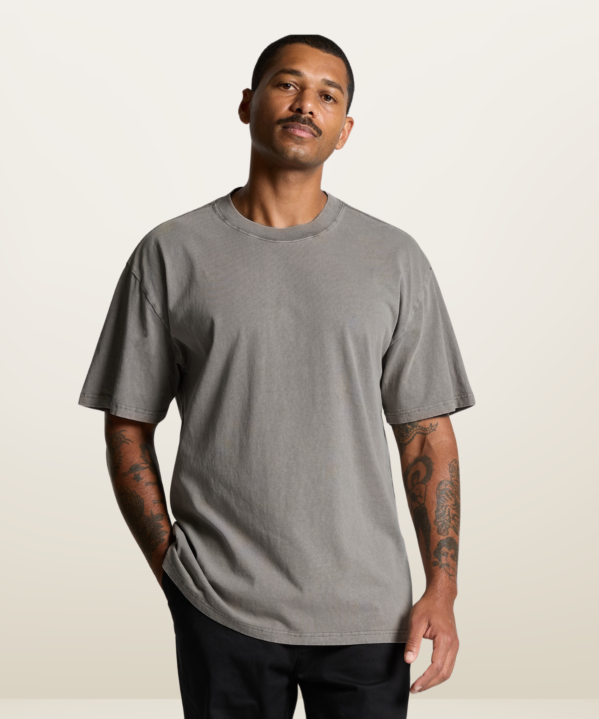 Heavy Faded Cotton T-Shirt | AS Colour