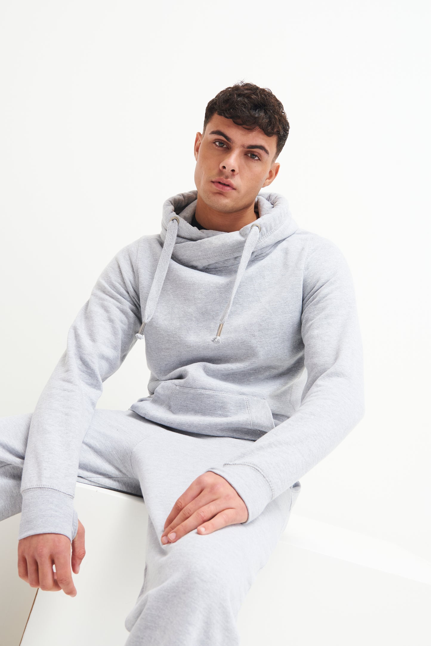 Cotton Cuffed Sweatpants | Just Hoods by AWDis