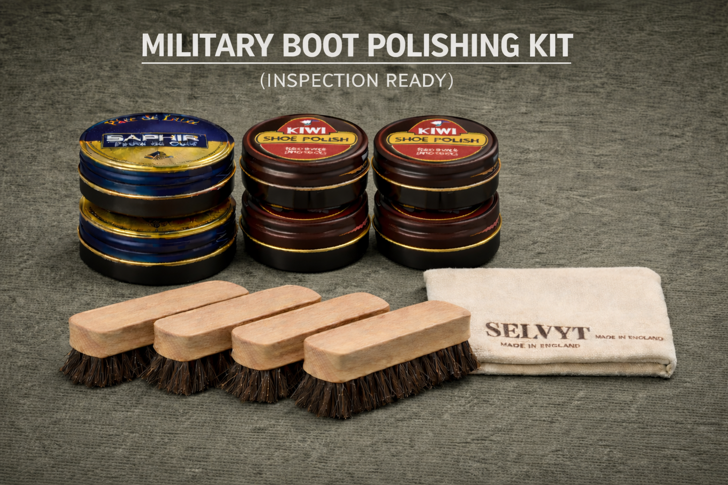Military Training Boot Polishing Kit (Inspection Ready)